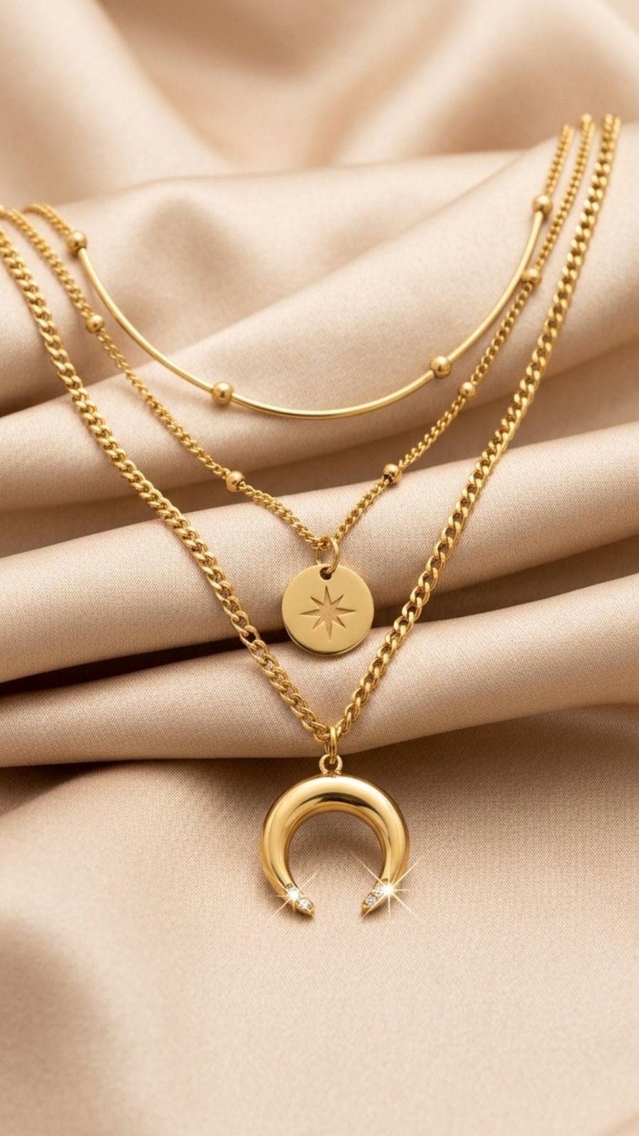 Model showcasing necklace